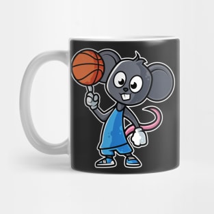 Mouse Basketball Game Day Funny Team Sports B-ball Rat graphic Mug